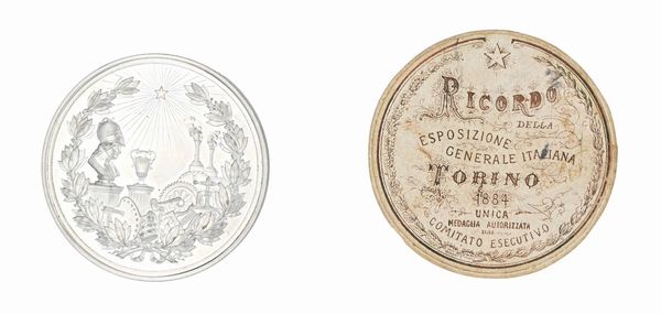 Medaglia Esposizione Generale Italiana 1884  - Asta Numismatica - Associazione Nazionale - Case d'Asta italiane