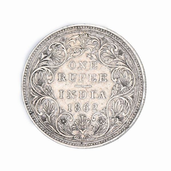 1 Rupia Regina Vittoria India 1862  - Asta Numismatica - Associazione Nazionale - Case d'Asta italiane