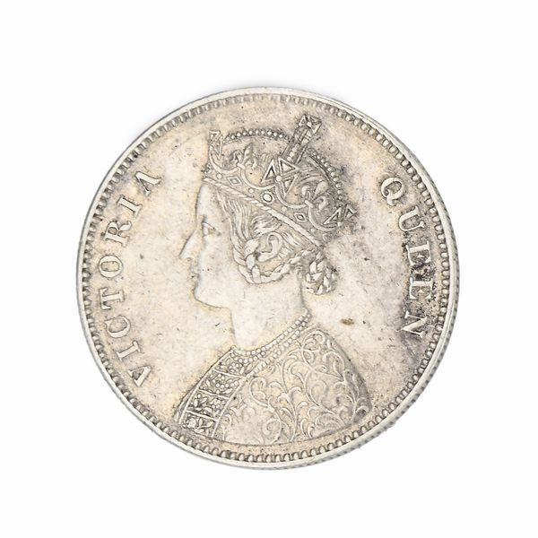 1 Rupia Regina Vittoria India 1862  - Asta Numismatica - Associazione Nazionale - Case d'Asta italiane