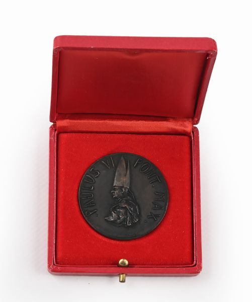 Medaglia in bronzo di Paolo VI  - Asta Numismatica - Associazione Nazionale - Case d'Asta italiane