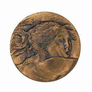 Emilio Greco : Emilio Greco - Medaglia in bronzo del Cinquantenario 1918-1968 della Redenzione di Trento e Trieste  - Asta Numismatica - Associazione Nazionale - Case d'Asta italiane