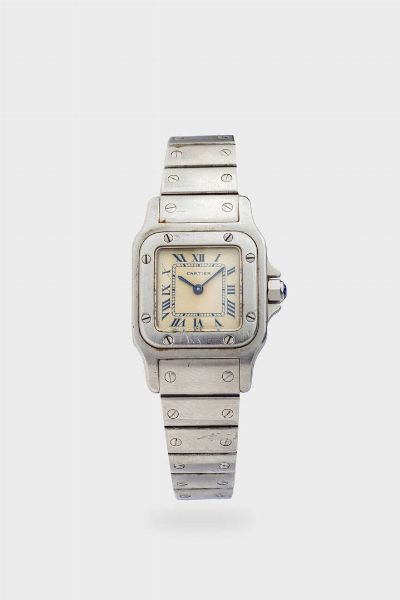 CARTIER : Mod. Santos Lady  ref. 966930  anni '90  - Asta Orologi  - Associazione Nazionale - Case d'Asta italiane