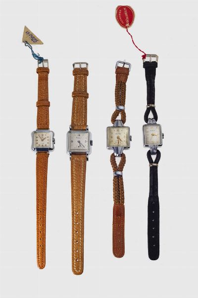 LOTTO DI QUATTRO OROLOGI LADY : Mod. Lady dress Watch  anni '70  - Asta Orologi  - Associazione Nazionale - Case d'Asta italiane