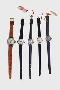 LOTTO DI CINQUE OROLOGI LADY - Mod. Lady dress Watch  anni '70