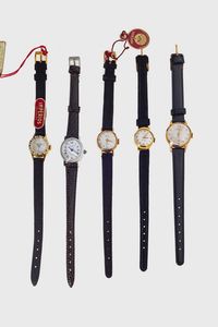 LOTTO DI CINQUE OROLOGI LADY - Mod. Lady Dress Watch  anni '70