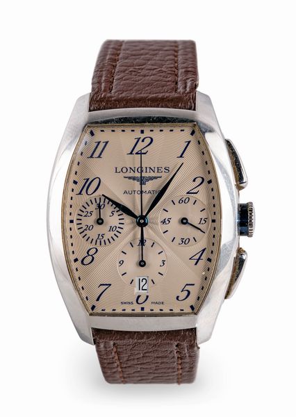 Longines Evidenza, orologio da polso  in acciaio  - Asta Importanti Gioielli e Orologi da polso e da tasca - Associazione Nazionale - Case d'Asta italiane