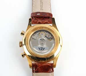 Philip Watch, orologio da polso cronografo in oro  - Asta Importanti Gioielli e Orologi da polso e da tasca - Associazione Nazionale - Case d'Asta italiane