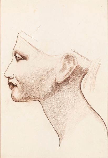 Luigi  Russolo : Disegno di libera ispirazione dal busto di Nefertiti  - Asta Arte Moderna e Contemporanea - Associazione Nazionale - Case d'Asta italiane