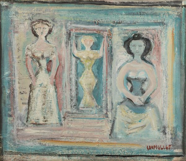 Massimo Campigli : Senza titolo (Facciata con tre figure)  - Asta Arte Moderna e Contemporanea - Associazione Nazionale - Case d'Asta italiane