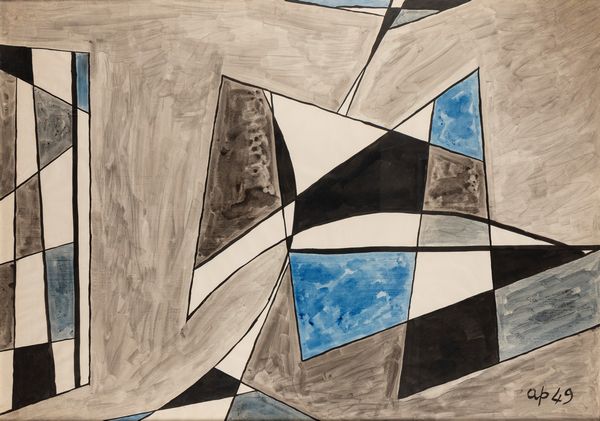 ACHILLE PERILLI : Senza titolo (geometrie)  - Asta Arte Moderna e Contemporanea - Associazione Nazionale - Case d'Asta italiane