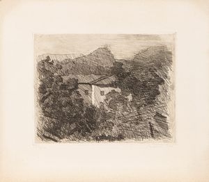 Giorgio Morandi - Paesaggio di Roffeno