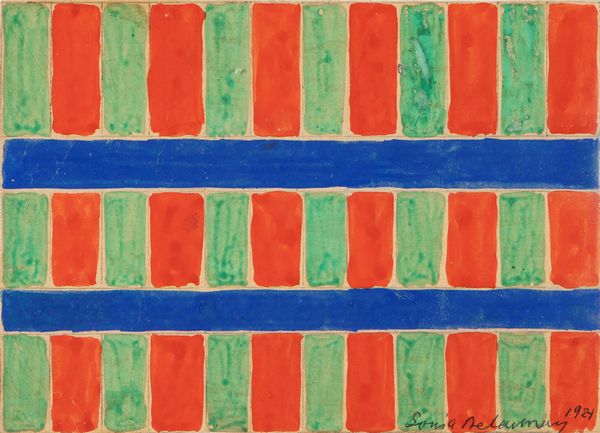 Sonia Delaunay : Bleu-rouge-vert en fuite  - Asta Arte Moderna e Contemporanea: una collezione privata milanese - Associazione Nazionale - Case d'Asta italiane