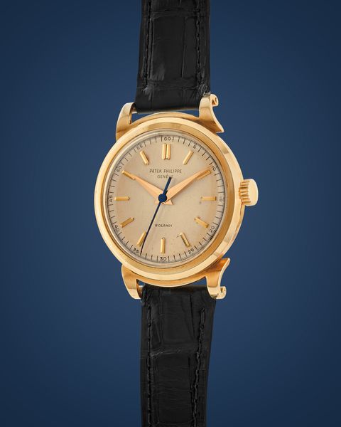 PATEK PHILIPPE : Riccio 1491 personalizzato per Rolandi, donato da Achille Lauro a Pasquale Di Costanzo in occasione della festa di Piedigrotta del 1952  - Asta Orologi - Associazione Nazionale - Case d'Asta italiane