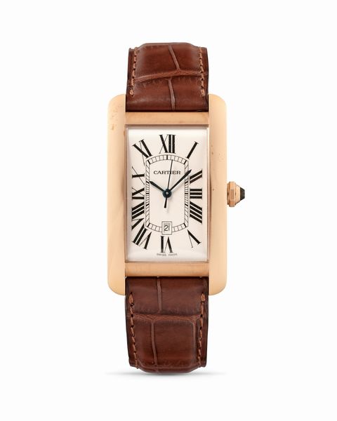 CARTIER : Tank Americaine XL 2505  - Asta Orologi - Associazione Nazionale - Case d'Asta italiane