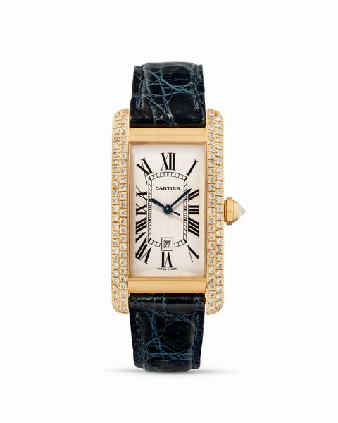 CARTIER : Tank Americaine 1725  - Asta Orologi - Associazione Nazionale - Case d'Asta italiane