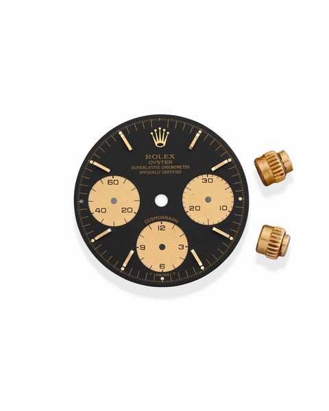 ROLEX : quadrante e tasti cronografo per Daytona 6263/6265 in oro  - Asta Orologi - Associazione Nazionale - Case d'Asta italiane