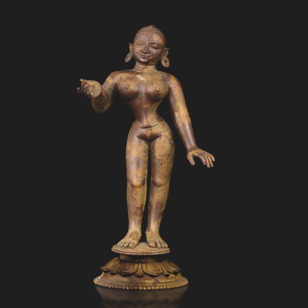 Figura di Sita in bronzo, India, XVIII secolo  - Asta Fine Asian Works of Art - Associazione Nazionale - Case d'Asta italiane