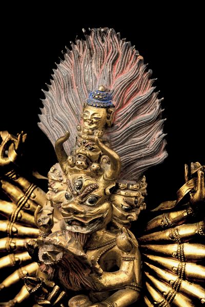 Rara figura di Yamantaka in bronzo, Cina, Dinastia Qing, epoca Qianlong, XVIII secolo  - Asta Fine Asian Works of Art - Associazione Nazionale - Case d'Asta italiane