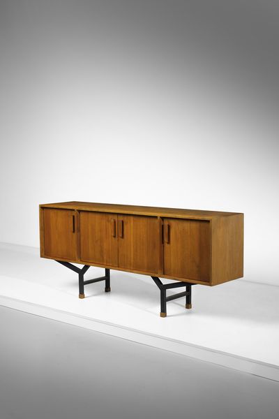 MANIFATTURA ITALIANA : Credenza a quattro ante  - Asta Asta 458 | DESIGN E ARTI DECORATIVE DEL NOVECENTO Online - Associazione Nazionale - Case d'Asta italiane