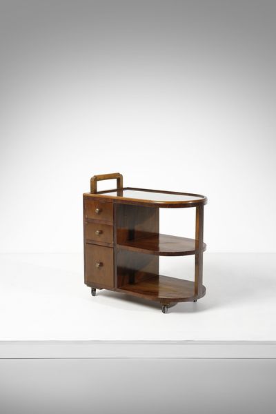 MANIFATTURA ITALIANA : Carrello razionalista  - Asta Asta 458 | DESIGN E ARTI DECORATIVE DEL NOVECENTO Online - Associazione Nazionale - Case d'Asta italiane