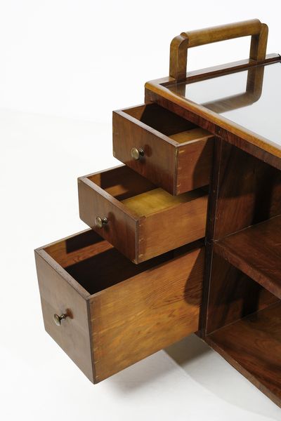 MANIFATTURA ITALIANA : Carrello razionalista  - Asta Asta 458 | DESIGN E ARTI DECORATIVE DEL NOVECENTO Online - Associazione Nazionale - Case d'Asta italiane