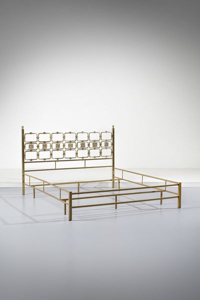 FRIGERIO LUCIANO (1928 - 1999) : Letto matrimoniale  - Asta Asta 458 | DESIGN E ARTI DECORATIVE DEL NOVECENTO Online - Associazione Nazionale - Case d'Asta italiane