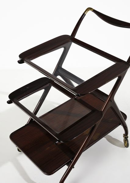 PARISI ICO (1916 - 1996) : Carrello con vassoi asportabili mod. 65 per Angelo De Baggis, Can  - Asta Asta 458 | DESIGN E ARTI DECORATIVE DEL NOVECENTO Online - Associazione Nazionale - Case d'Asta italiane