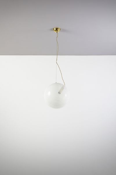 MANIFATTURA MURANESE : Lampada a sospensione  - Asta Asta 458 | DESIGN E ARTI DECORATIVE DEL NOVECENTO Online - Associazione Nazionale - Case d'Asta italiane