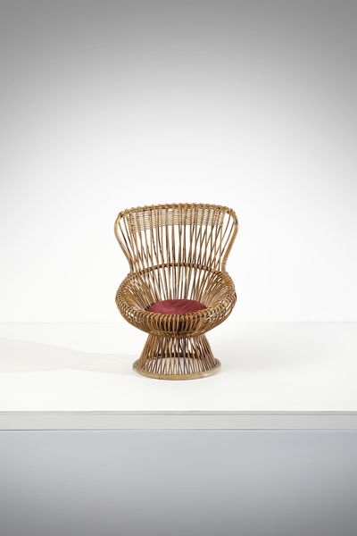 FRANCO ALBINI (1905-1977) & GINO COLOMBINI (1915-2011) : Poltrona mod. Margherita per Vittorio Bonacina, Lurago d'Erba  - Asta Asta 458 | DESIGN E ARTI DECORATIVE DEL NOVECENTO Online - Associazione Nazionale - Case d'Asta italiane