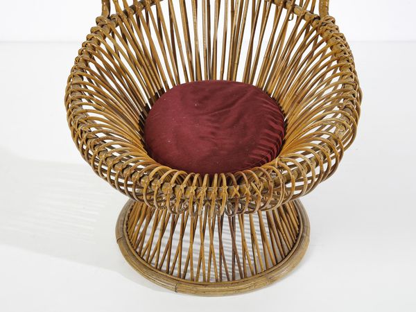 FRANCO ALBINI (1905-1977) & GINO COLOMBINI (1915-2011) : Poltrona mod. Margherita per Vittorio Bonacina, Lurago d'Erba  - Asta Asta 458 | DESIGN E ARTI DECORATIVE DEL NOVECENTO Online - Associazione Nazionale - Case d'Asta italiane