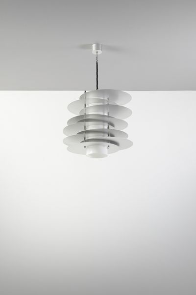 SELENOVA : Grande lampada a sospensione  - Asta Asta 458 | DESIGN E ARTI DECORATIVE DEL NOVECENTO Online - Associazione Nazionale - Case d'Asta italiane