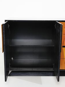 MANIFATTURA ITALIANA : Credenza ad ante e cassetti  - Asta Asta 458 | DESIGN E ARTI DECORATIVE DEL NOVECENTO Online - Associazione Nazionale - Case d'Asta italiane