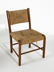 RAMBALDI EMANUELE  (1903 - 1968) : Tre sedie basse esecuzione ditta Chiappe, Chiavari  - Asta Asta 458 | DESIGN E ARTI DECORATIVE DEL NOVECENTO Online - Associazione Nazionale - Case d'Asta italiane