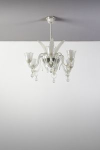 BAROVIER & TOSO : Lampada a sospensione a sei luci, Murano  - Asta Asta 458 | DESIGN E ARTI DECORATIVE DEL NOVECENTO Online - Associazione Nazionale - Case d'Asta italiane