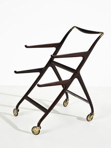 PARISI ICO (1916 - 1996) : Carrello con vassoi asportabili mod. 65 per Angelo De Baggis, Can  - Asta Asta 458 | DESIGN E ARTI DECORATIVE DEL NOVECENTO Online - Associazione Nazionale - Case d'Asta italiane