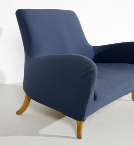 RASULO PROSPERO (n. 1953) : Poltrona e divanetto mod. She per Poltronova, Firenze  - Asta Asta 458 | DESIGN E ARTI DECORATIVE DEL NOVECENTO Online - Associazione Nazionale - Case d'Asta italiane