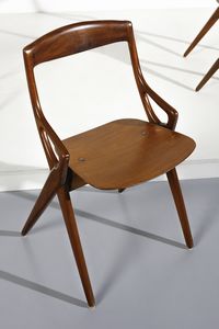 OLSEN ARNE HOVMAND (1919 - 1989) : Cinque sedie per Mogens Kold, Danimarca  - Asta Asta 458 | DESIGN E ARTI DECORATIVE DEL NOVECENTO Online - Associazione Nazionale - Case d'Asta italiane