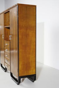 GIUSEPPE PAGANO POGATSCHNIG (1896-1945) & GINO MAGGIONI (1898-1955) : Mobile da ufficio ad ante, cassetti e scomparti a giorno  - Asta Asta 458 | DESIGN E ARTI DECORATIVE DEL NOVECENTO Online - Associazione Nazionale - Case d'Asta italiane