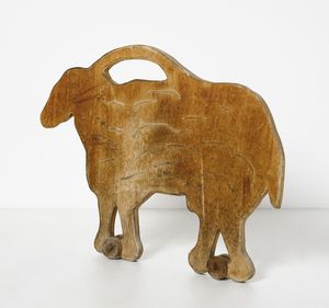 PALMA URANO (1936 - 2010) : Scultura di quadrupede con rotelle  - Asta Asta 458 | DESIGN E ARTI DECORATIVE DEL NOVECENTO Online - Associazione Nazionale - Case d'Asta italiane