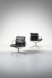 EAMES CHARLES (1907 - 1978) - Coppia di poltroncine della serie Soft Pad Group per Herman Miller, USA