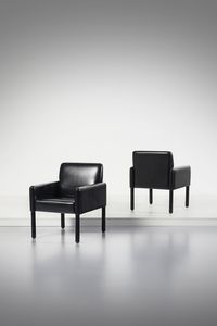 MAGISTRETTI VICO (1920 - 2006) - Coppia di poltroncine mod. 896 per Cassina, Meda