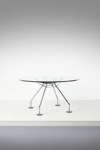 NORMAN FOSTER  (n. 1935) : Tavolo della serie Nomos per Tecno, Varedo  - Asta Asta 458 | DESIGN E ARTI DECORATIVE DEL NOVECENTO Online - Associazione Nazionale - Case d'Asta italiane