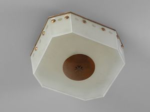 MANIFATTURA ITALIANA : Lampada a plafone  - Asta Asta 458 | DESIGN E ARTI DECORATIVE DEL NOVECENTO Online - Associazione Nazionale - Case d'Asta italiane