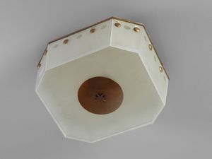 MANIFATTURA ITALIANA : Lampada a plafone  - Asta Asta 458 | DESIGN E ARTI DECORATIVE DEL NOVECENTO Online - Associazione Nazionale - Case d'Asta italiane