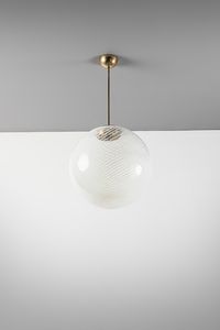 MANIFATTURA MURANESE : Lampada a sospensione  - Asta Asta 458 | DESIGN E ARTI DECORATIVE DEL NOVECENTO Online - Associazione Nazionale - Case d'Asta italiane