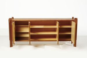 MANIFATTURA ITALIANA : Credenza a quattro ante  - Asta Asta 458 | DESIGN E ARTI DECORATIVE DEL NOVECENTO Online - Associazione Nazionale - Case d'Asta italiane