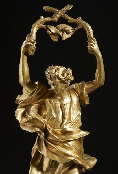 SOLDANI BENZI MASSIMILIANO (1656 - 1740) : Nei modi di. Figura allegorica che regge due rami di ulivo  - Asta Asta 460 | ARTE ANTICA E DEL XIX SECOLO - Da una dimora veneta e altre committenze Tradizionale - Associazione Nazionale - Case d'Asta italiane