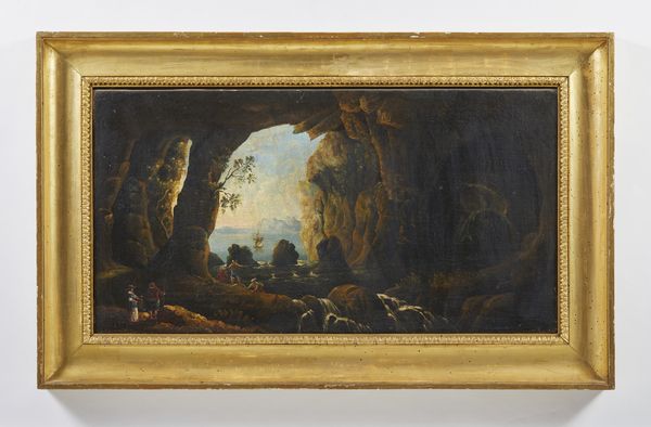 ARTISTA DEL XIX SECOLO : Grotte di Pozzuoli  - Asta Asta 460 | ARTE ANTICA E DEL XIX SECOLO - Da una dimora veneta e altre committenze Tradizionale - Associazione Nazionale - Case d'Asta italiane