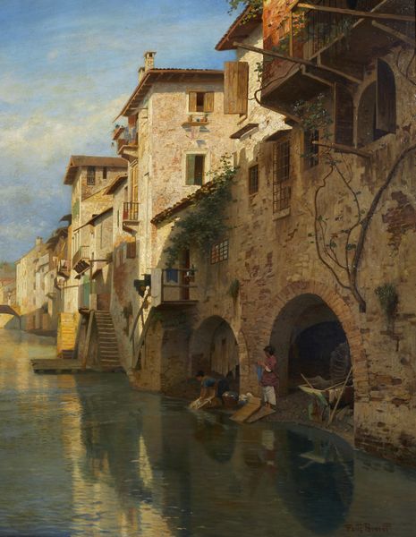 BRANDT FRITZ (1853 - 1905) : Ponte Navi a Verona  - Asta Asta 460 | ARTE ANTICA E DEL XIX SECOLO - Da una dimora veneta e altre committenze Tradizionale - Associazione Nazionale - Case d'Asta italiane