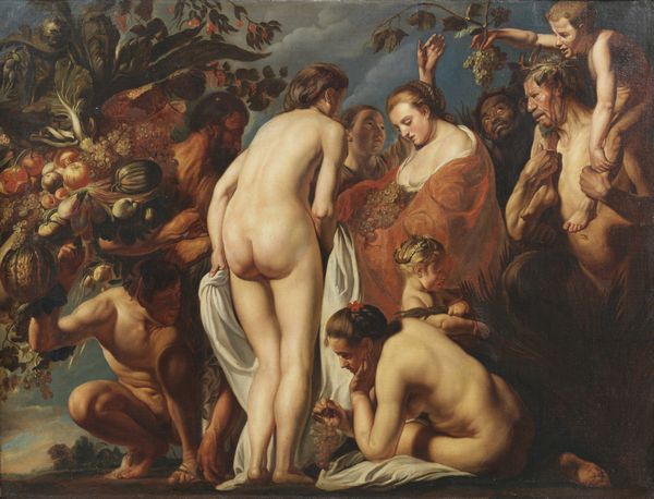 JORDAENS JACOB (1593 - 1678) : Copia da. Allegoria della Fecondit  - Asta Asta 460 | ARTE ANTICA E DEL XIX SECOLO - Da una dimora veneta e altre committenze Tradizionale - Associazione Nazionale - Case d'Asta italiane